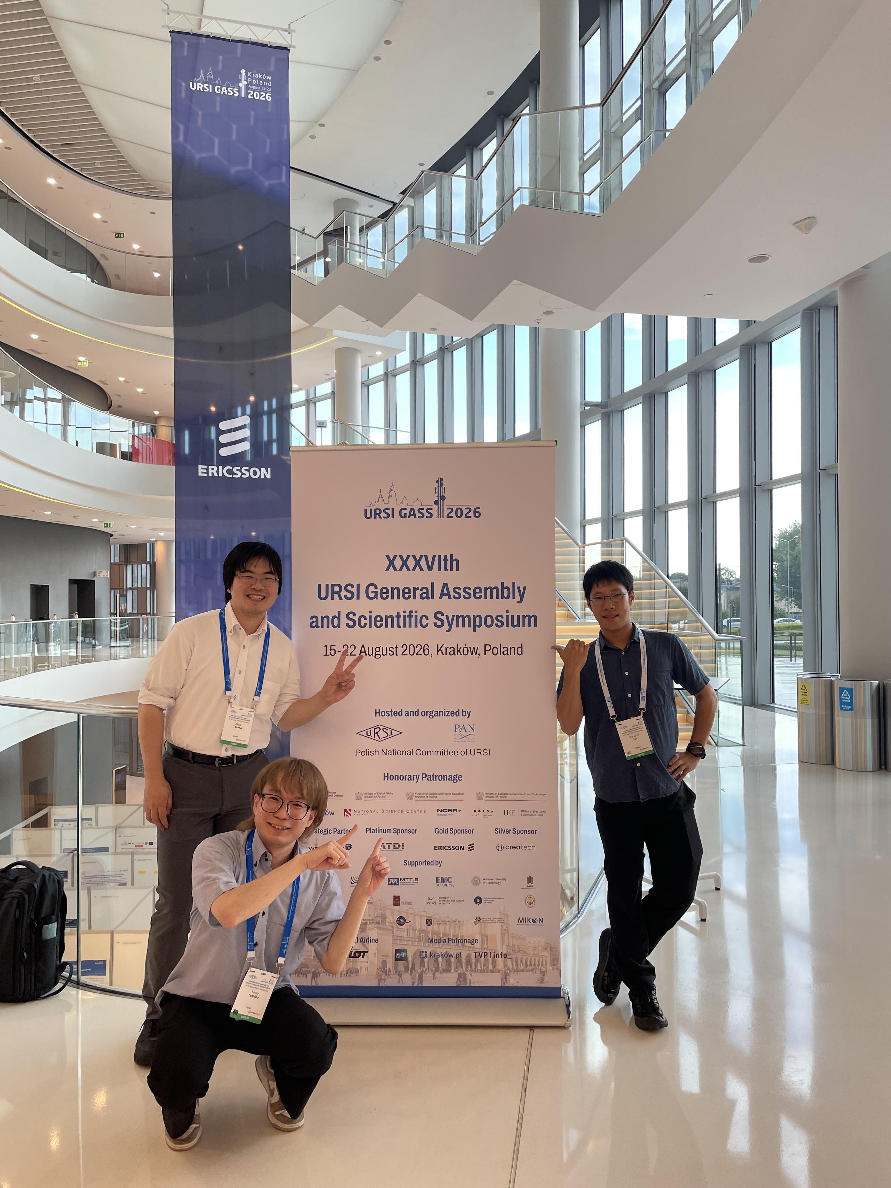 URSI General Assembly 2026に参加した研究室メンバー